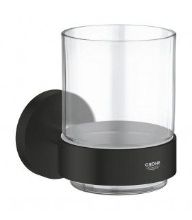 Grohe Essentials Copo de vidro com suporte cromado (40447001)