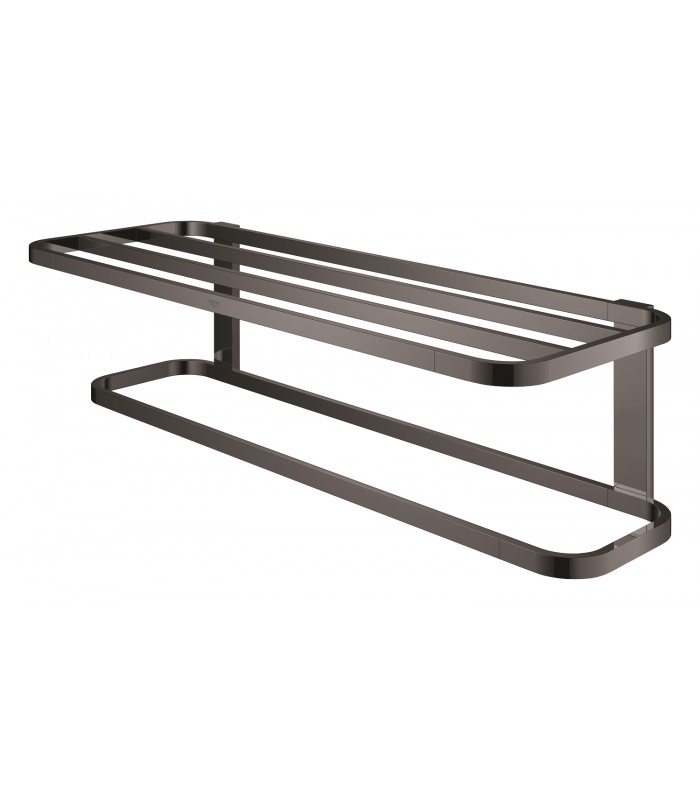 Compra online Toalheiro multiusos Grohe Selection Hard graphite (grafite brilhante) (41066A00) en oferta al mejor precio