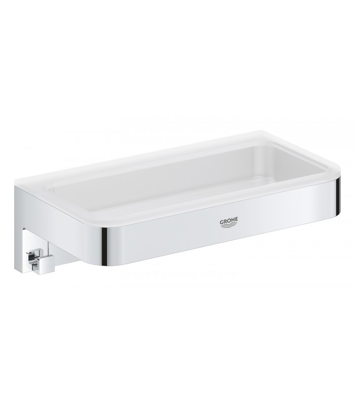 Compra online Bandeja para saboneteira Grohe Start Cube para chuveiro cromada (41107000) en oferta al mejor precio