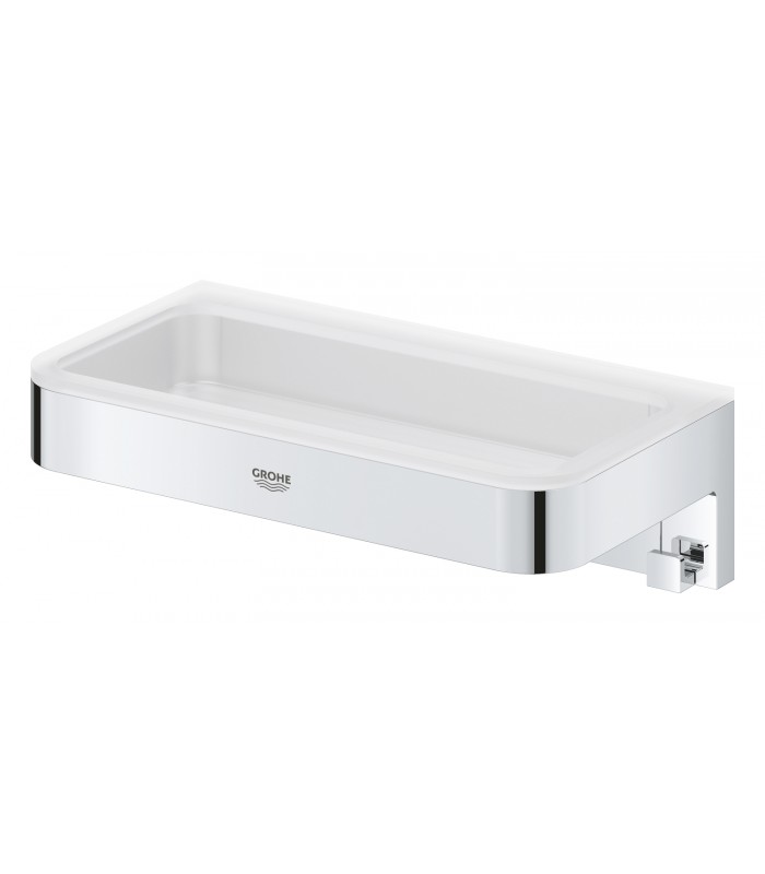 Compra online Bandeja para saboneteira Grohe Start Cube para chuveiro cromada (41107000) en oferta al mejor precio