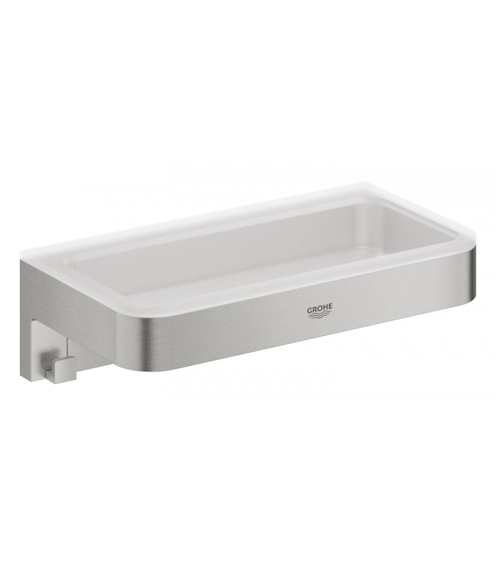 Compra online Bandeja para saboneteira Grohe Start Cube para chuveiro Supersteel (41107DC0) en oferta al mejor precio