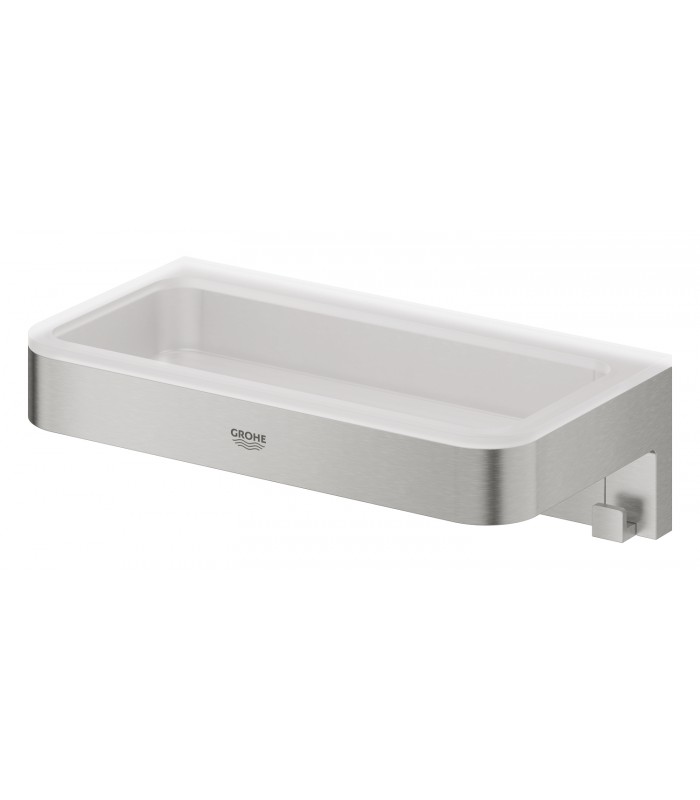Compra online Bandeja para saboneteira Grohe Start Cube para chuveiro Supersteel (41107DC0) en oferta al mejor precio