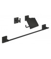 Grohe Start Cube 3 em 1 Conjunto de acessórios para banheiro preto fosco (411242430)