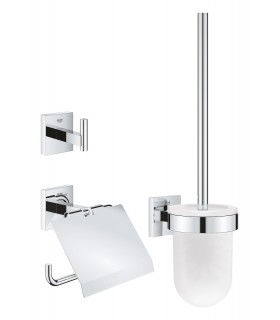 Grohe Start Cube 3 em 1 Conjunto de acessórios para banheiro cromado (41123000)