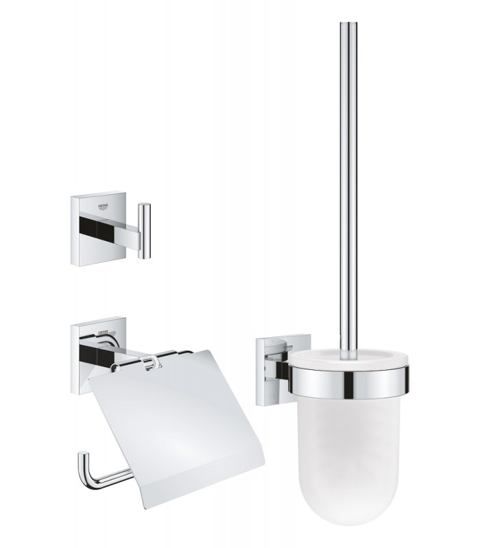 Compra online Grohe Start Cube Conjunto de accesorios de baño 3 en 1 Cromo (41123000) en oferta al mejor precio
