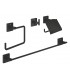 Grohe Start Cube 4 em 1 Conjunto de acessórios para banheiro preto fosco (411152430)