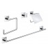 Grohe Start Cube Conjunto de accesorios de baño 4 en 1 Cromo (41115000)