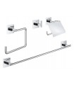 Grohe Start Cube 4 em 1 Conjunto de acessórios para banheiro cromado (41115000)