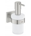 Distribuidor de sabão Grohe Start Cube com suporte de parede Supersteel (41098DC0)