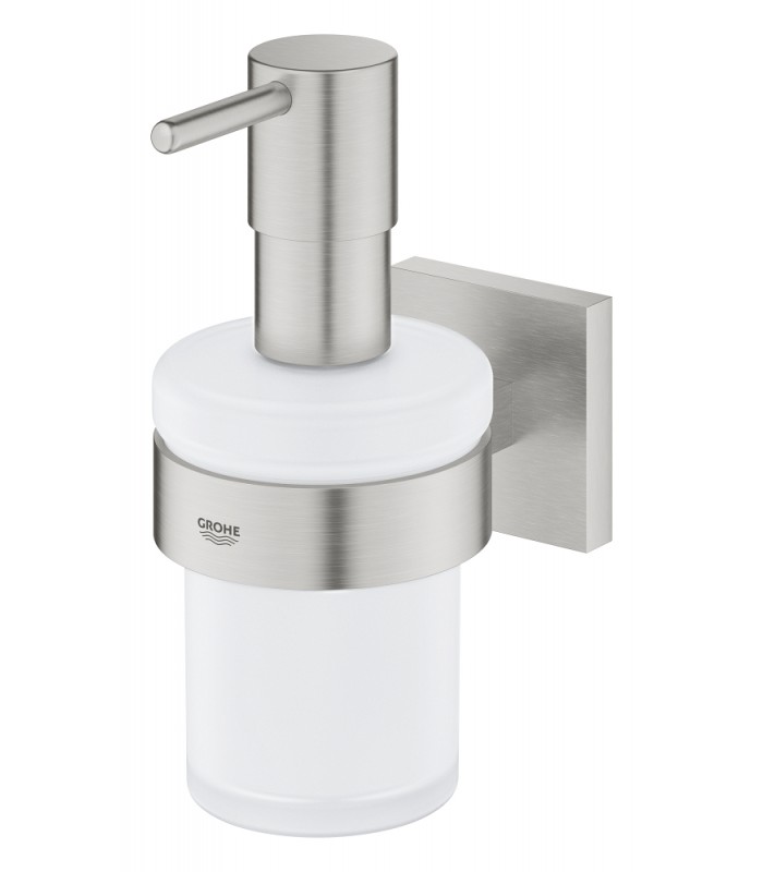 Compra online Distribuidor de sabão Grohe Start Cube com suporte de parede Supersteel (41098DC0) en oferta al mejor precio