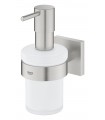 Distribuidor de sabão Grohe Start Cube com suporte de parede Supersteel (41098DC0)