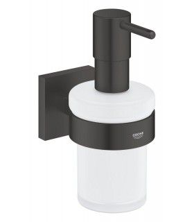 Grohe Start Cube Dispensador de jabón con soporte mural Negro mate (410982430)