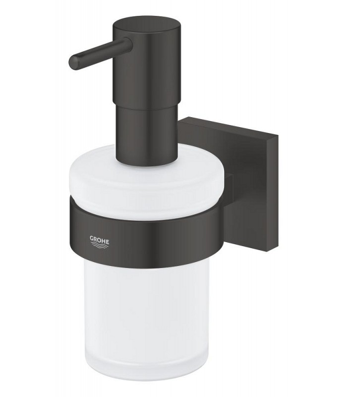 Compra online Grohe Start Cube Dispensador de jabón con soporte mural Negro mate (410982430) en oferta al mejor precio