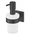 Grohe Start Cube Dispensador de sabão com suporte de parede preto fosco (410982430)