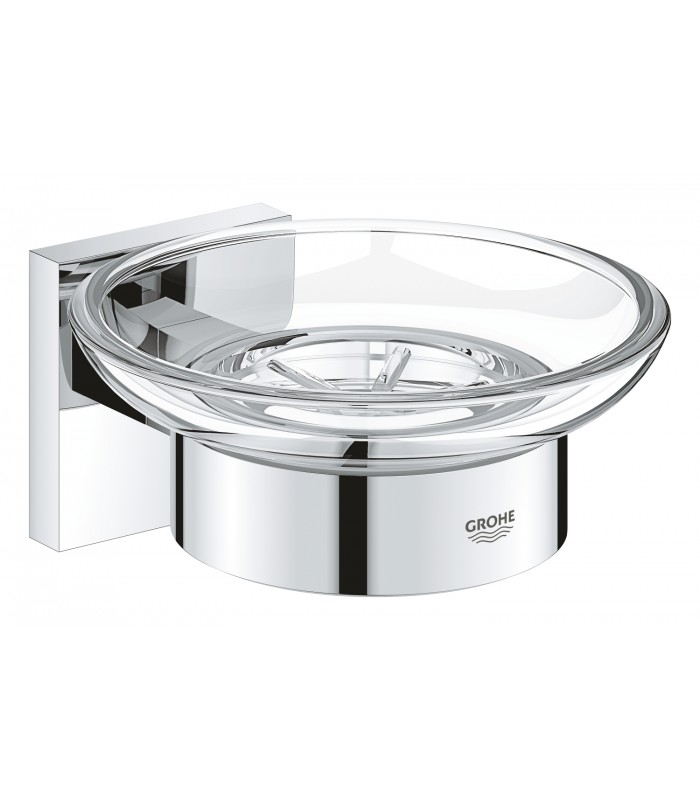 Compra online Grohe Start Cube Jabonera con soporte mural Cromo (41096000) en oferta al mejor precio