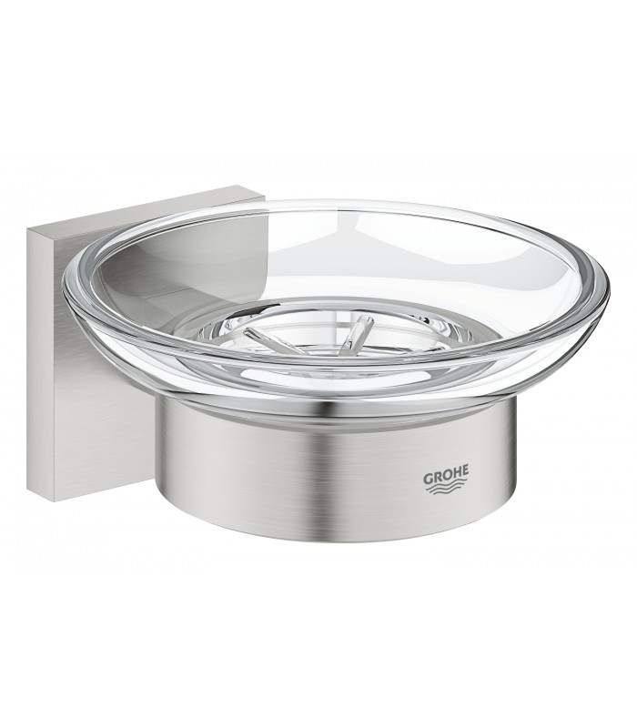Compra online Porta saboneteira Grohe Start Cube com suporte de parede Supersteel (41096DC0) en oferta al mejor precio
