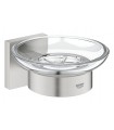 Porta saboneteira Grohe Start Cube com suporte de parede Supersteel (41096DC0)