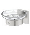 Grohe Start Cube Jabonera con soporte mural Supersteel (41096DC0)