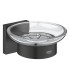 Grohe Start Cube Saboneteira com Suporte de Parede Preto Fosco (410962430)