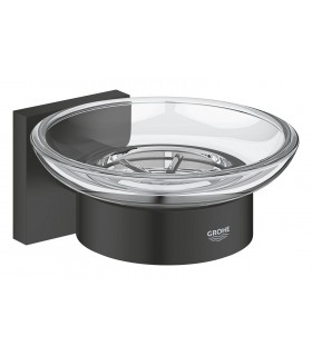 Grohe Start Cube Jabonera con soporte mural Negro mate (410962430)