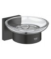 Grohe Start Cube Saboneteira com Suporte de Parede Preto Fosco (410962430)