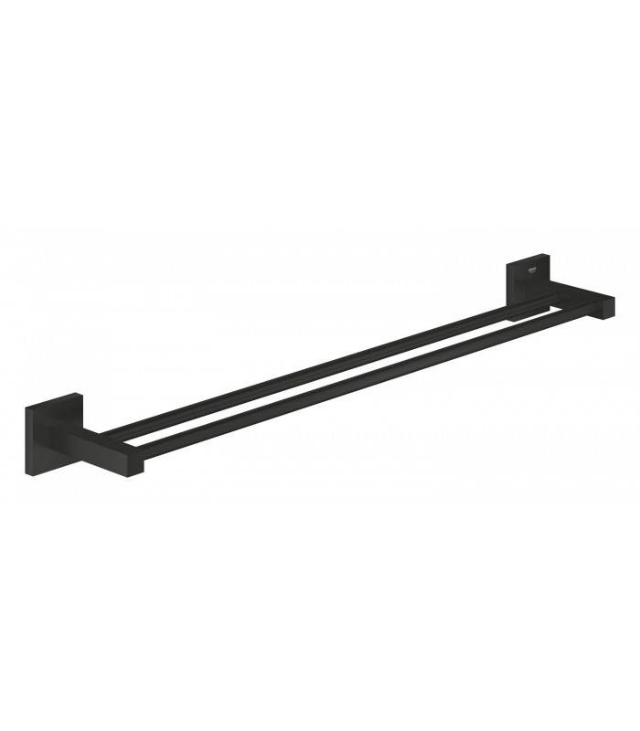 Compra online Toalheiro duplo Grohe Start Cube preto mate (411042430) en oferta al mejor precio