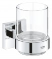 Grohe Start Cube Recipiente de vidro com suporte Cromado (41097000)