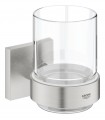 Grohe Start Cube Vaso de cristal con soporte Supersteel (41097DC0)