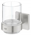 Grohe Start Cube Vaso de cristal con soporte Supersteel (41097DC0)