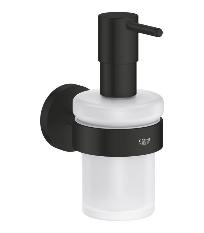 Compra online Grohe Start Dispensador de jabón con soporte mural Negro mate (411952430) en oferta al mejor precio