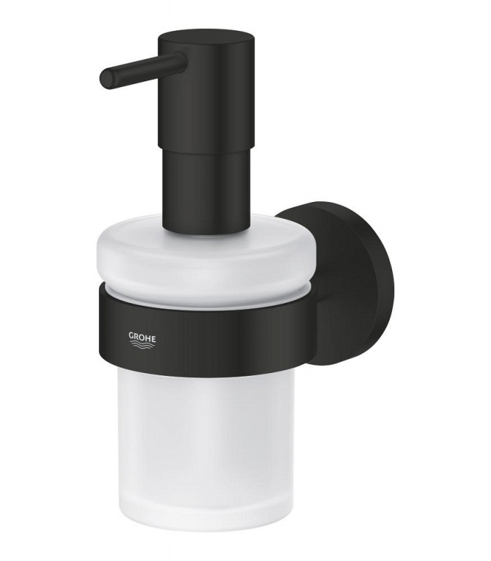 Compra online Grohe Start Dispensador de jabón con soporte mural Negro mate (411952430) en oferta al mejor precio