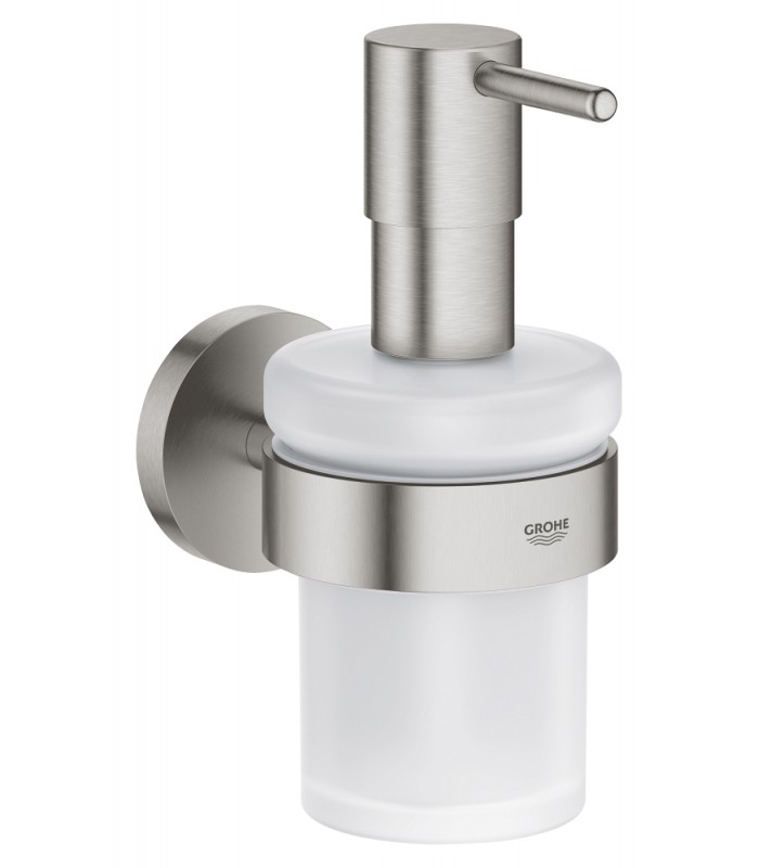 Compra online Grohe Start Dispensador de jabón con soporte mural Supersteel (41195DC0) en oferta al mejor precio