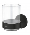 Grohe Start Copo de vidro com suporte preto fosco (411942430)