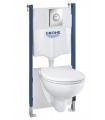 Conjunto de sanita suspensa Grohe Solido Compact, 5 em 1, altura de instalação 1,13 m Cromado (39415000)