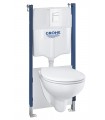 Grohe Solido Compact Conjunto inodoro suspendido, 5 en 1, altura de instalación 1.13 m Blanco alpino (39563000)
