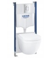 Conjunto de sanita suspensa Grohe Solido Compact, 5 em 1, altura de instalação 1,13 m Cromado (39535000)