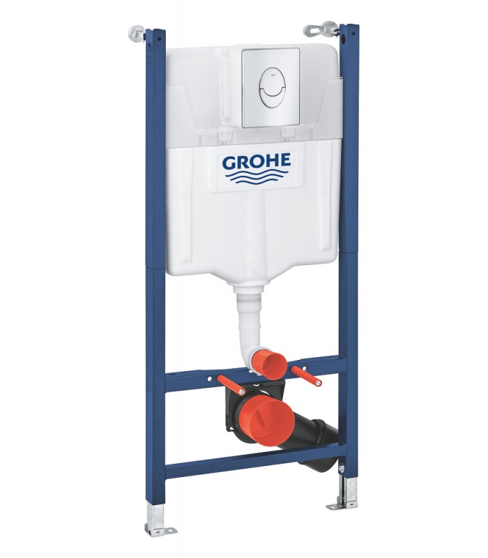 Compra online Grohe Solido Compact Pack 2-en-1 Bastidor 1.13 m y anclajes para instalación de WC  (38939000) en oferta al mejor precio