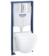 Conjunto de sanita suspensa Grohe Solido, 5 em 1, altura de instalação 1,13 m Cromado (39702000)