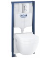 Grohe Solido Conjunto inodoro suspendido, 5 en 1, altura de instalación 1.13 m Cromo (39702000)