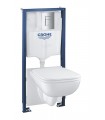 Conjunto de sanita suspensa Grohe Solido, 5 em 1, altura de instalação 1,13 m, branco alpino (39817000)