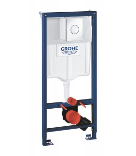 Grohe Solido Pack 3 em 1 para WC suspenso, estrutura 1,13 m Cromado (38832000)