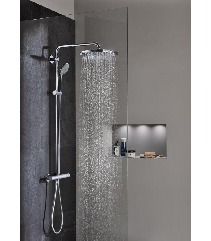 Compra online Grohe Essence Sistema de ducha monomando de pie Supersteel (23741DC1) en oferta al mejor precio