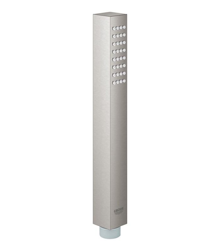 Compra online Conjunto de chuveiro Grohe Euphoria Cube Stick com suporte de parede 1 jato cromado (26405000) en oferta al mejor precio