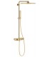 Sistema de chuveiro Grohe Euphoria SmartControl 310 Cube Duo com termostato integrado Brushed cool sunrise (Ouro escovado)