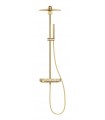 Sistema de chuveiro Grohe Euphoria SmartControl 310 Cube Duo com termostato integrado Brushed cool sunrise (Ouro escovado)