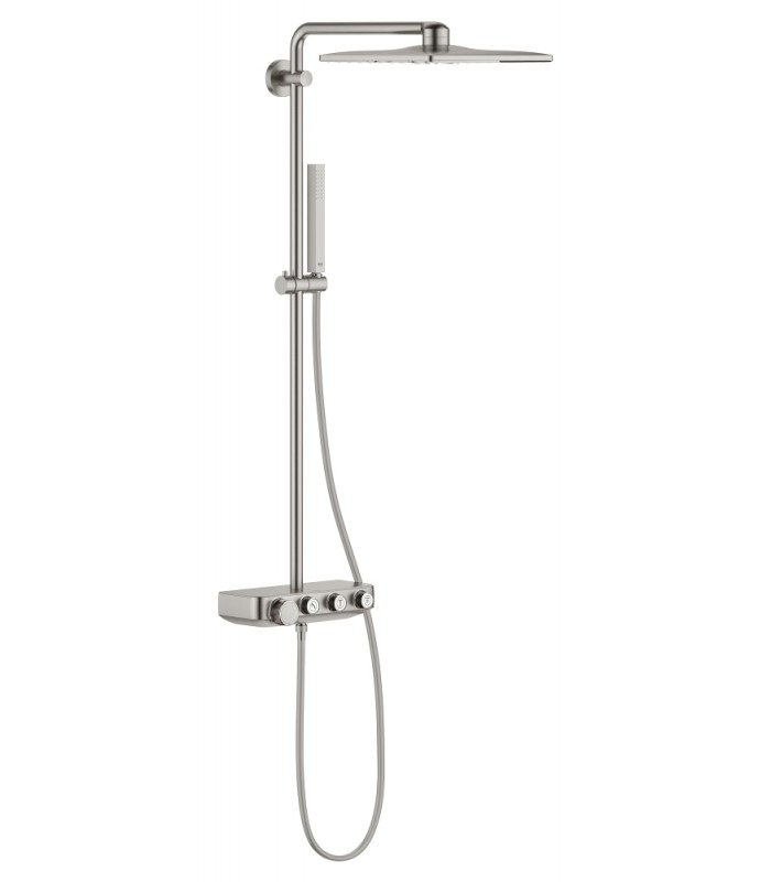 Compra online Sistema de duche Grohe Euphoria SmartControl 310 Cube Duo com termóstato incorporado Grafite duro escovado (Grafito cerepi en oferta al mejor precio