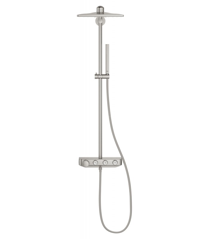 Compra online Sistema de duche Grohe Euphoria SmartControl 310 Cube Duo com termóstato incorporado Grafite duro escovado (Grafito cerepi en oferta al mejor precio
