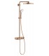 Sistema de chuveiro Grohe Euphoria SmartControl System 310 Cube Duo com termostato integrado Supersteel (26508DC0)
