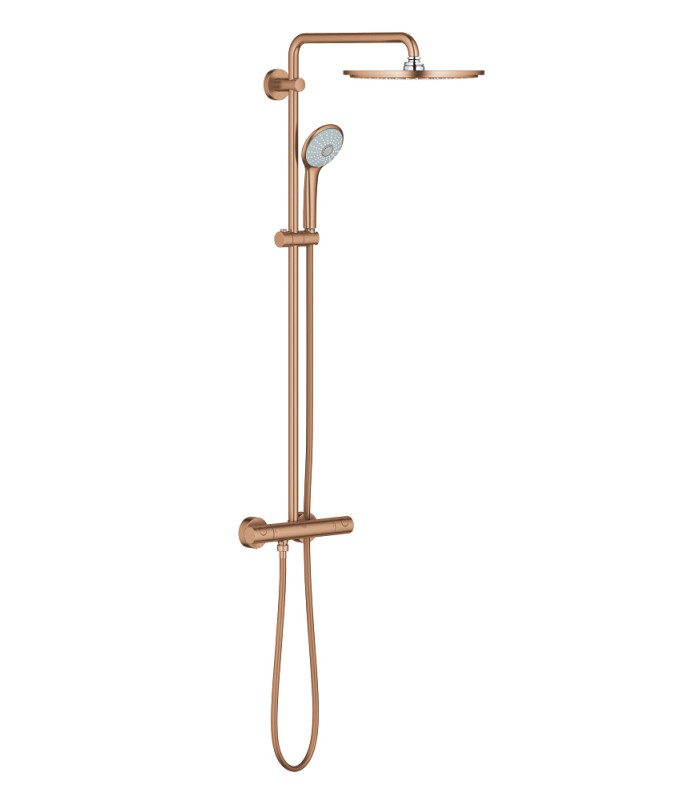 Compra online Sistema de chuveiro Grohe Euphoria SmartControl System 310 Duo com termostato integrado Grafite duro escovado en oferta al mejor precio
