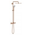 Sistema de chuveiro Grohe Euphoria SmartControl System 310 Duo com termostato integrado Grafite duro escovado